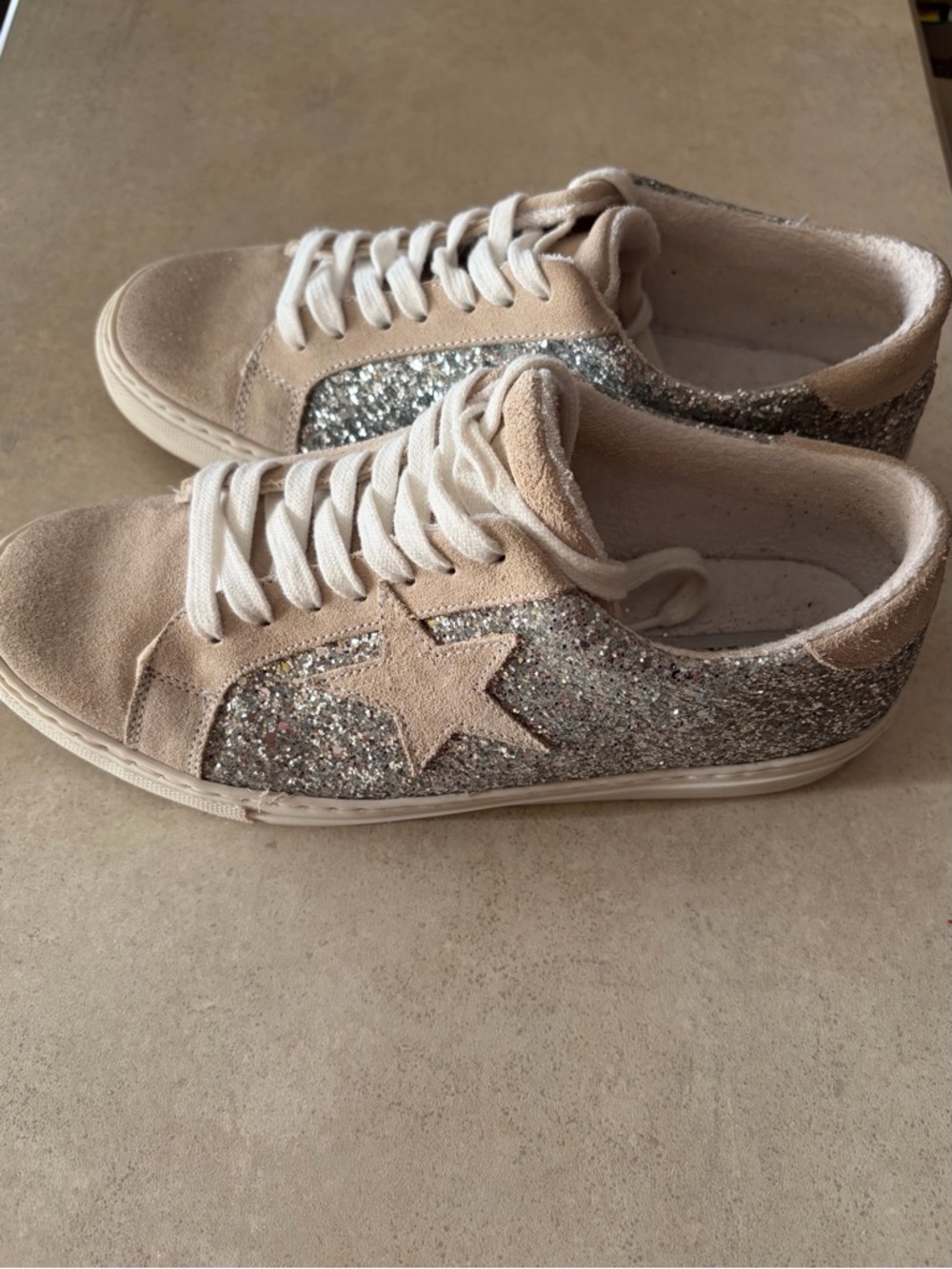 Steven by Steve Madden glitter star sneakers